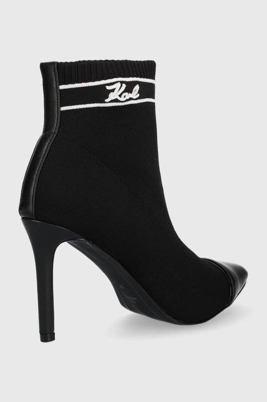 Členkové topánky Karl Lagerfeld Pandara čierna