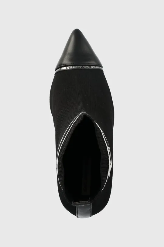 czarny Karl Lagerfeld botki PANDARA KL31352.K00