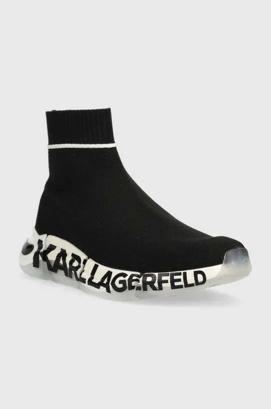 Karl Lagerfeld sportcipő Quadra fekete