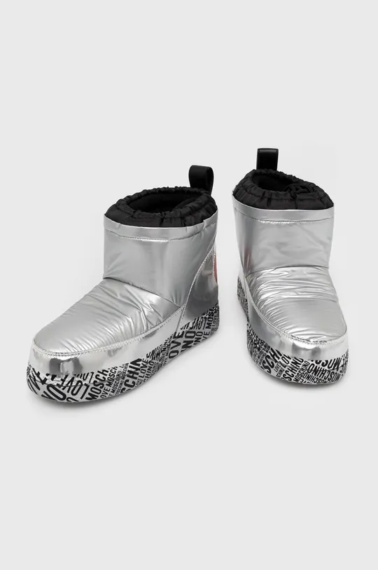 Зимові чоботи Love Moschino срібний