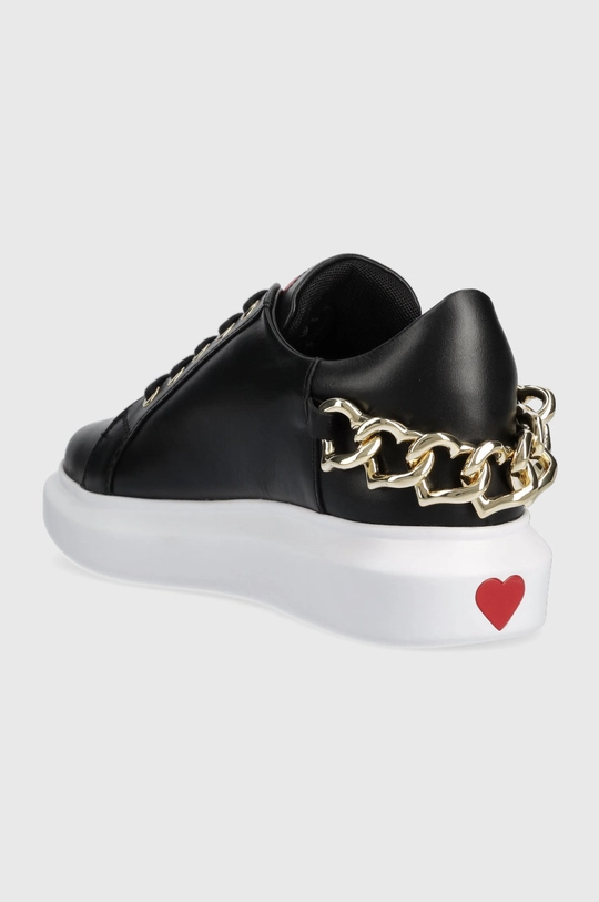 Love Moschino sneakersy Cholewka: Materiał tekstylny, Skóra naturalna, Wnętrze: Materiał syntetyczny, Materiał tekstylny, Podeszwa: Materiał syntetyczny