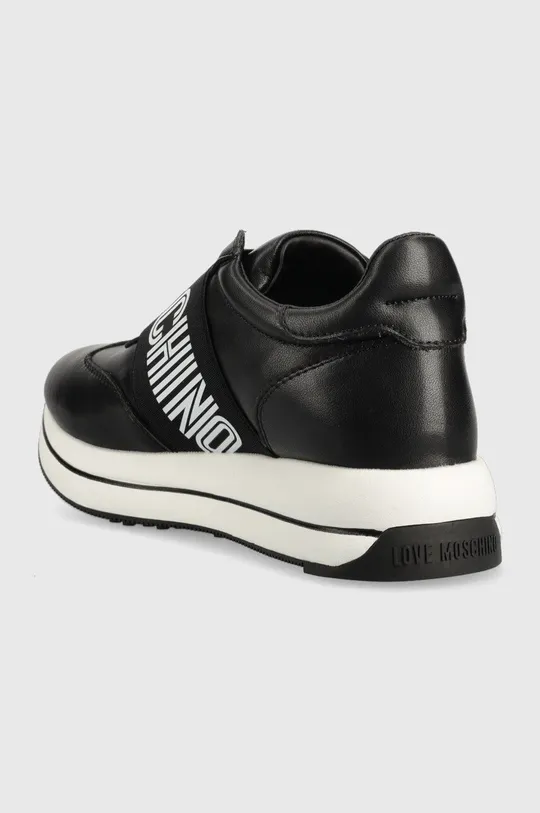 Love Moschino sneakersy skórzane Cholewka: Skóra naturalna, Wnętrze: Materiał tekstylny, Materiał syntetyczny, Podeszwa: Materiał syntetyczny