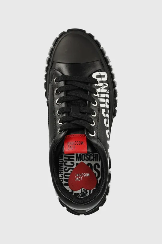 μαύρο Δερμάτινα ελαφριά παπούτσια Love Moschino
