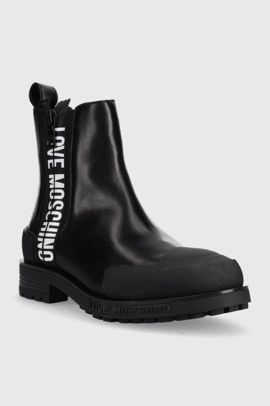 Love Moschino stivaletti chelsea in pelle nero