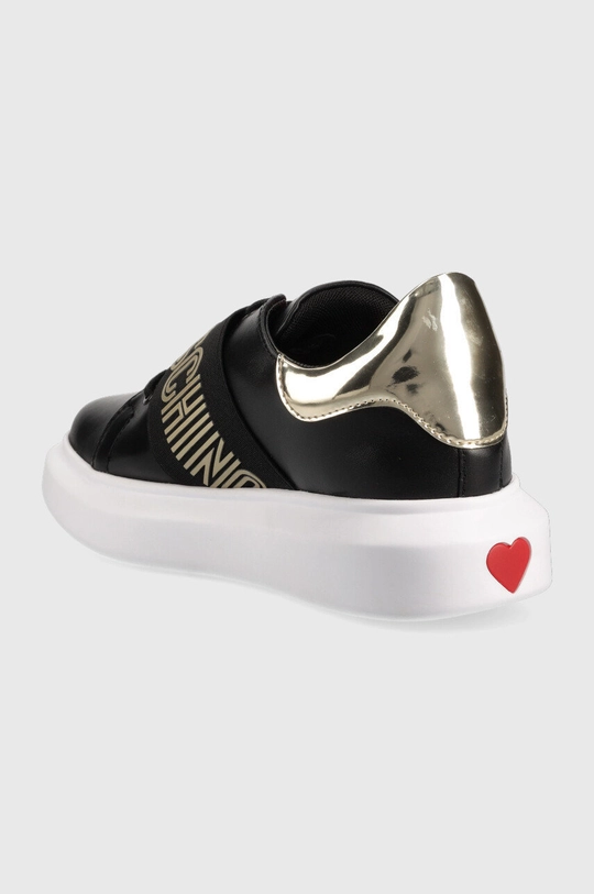 Love Moschino sneakersy Cholewka: Materiał syntetyczny, Materiał tekstylny, Skóra naturalna, Wnętrze: Materiał tekstylny, Podeszwa: Materiał syntetyczny