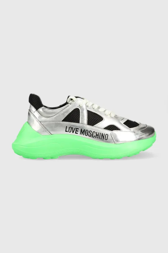 srebrny Love Moschino sneakersy Damski