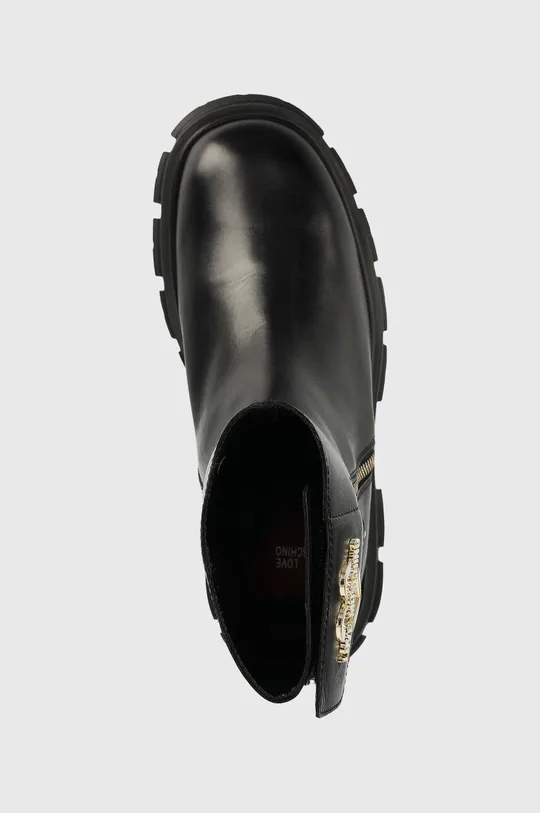 μαύρο Δερμάτινες μπότες Love Moschino