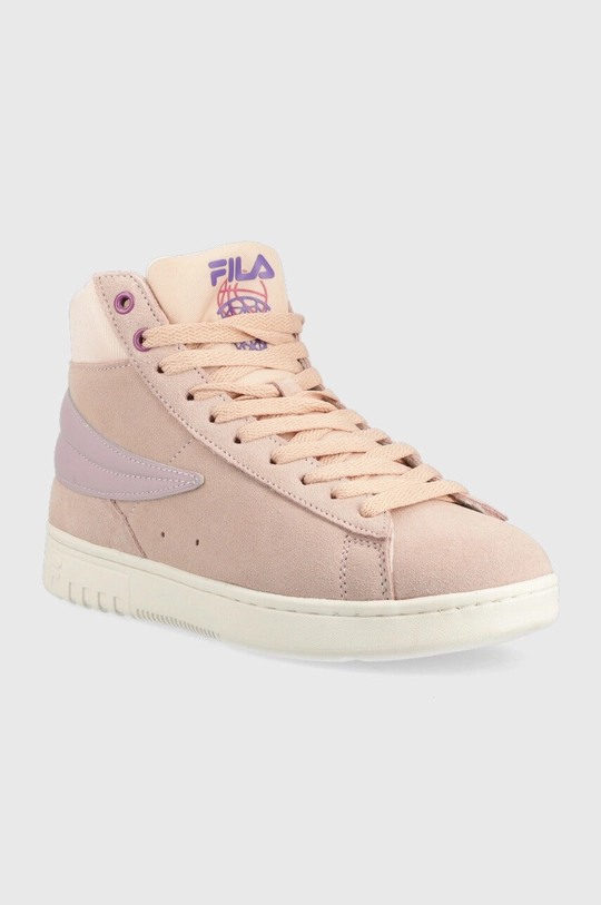 Fila sneakersy zamszowe Highflyer różowy