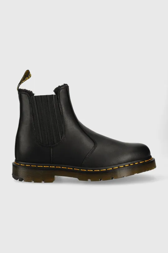 black Dr. Martens leather chelsea boots 2976 Women’s