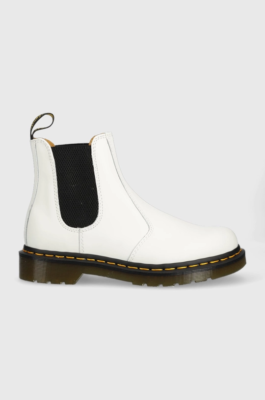 bianco Dr. Martens stivaletti chelsea in pelle 2976 YS Donna