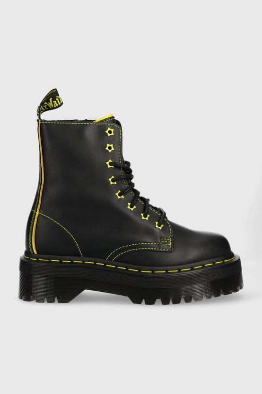 μαύρο Δερμάτινα workers Dr. Martens Jadon Ii Star Γυναικεία