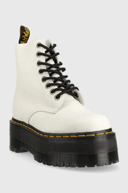 Usnjeni nizki škornji Dr. Martens 1460 Pascal Max bela