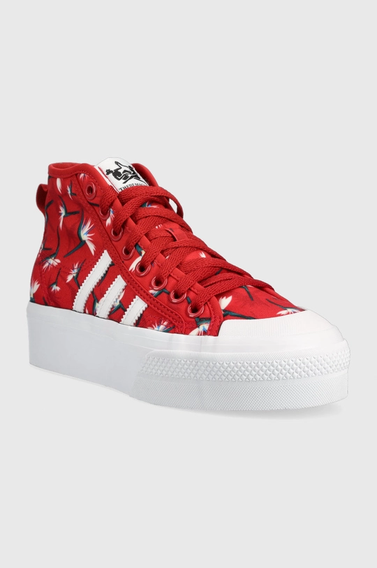 Πάνινα παπούτσια adidas Originals κόκκινο