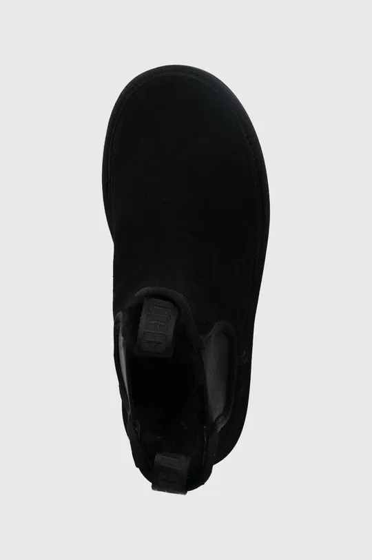 fekete UGG magasszárú cipő velúrból W Neumel Platform Chelsea