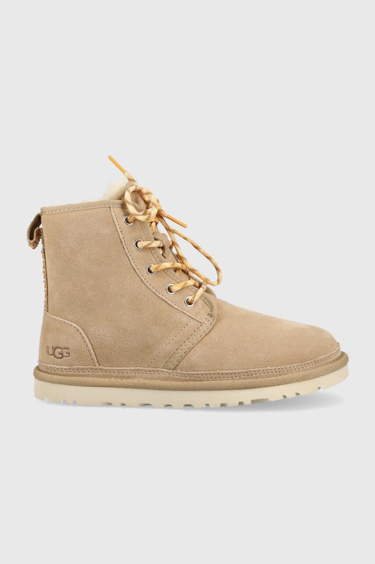 beżowy UGG śniegowce zamszowe W Neumel High Heritage Damski