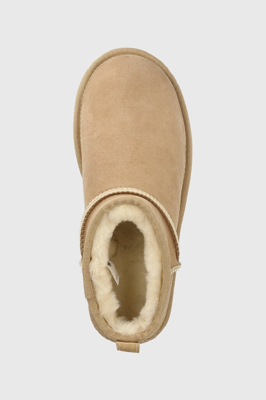 brown UGG suede snow boots W Classic Ultra Mini