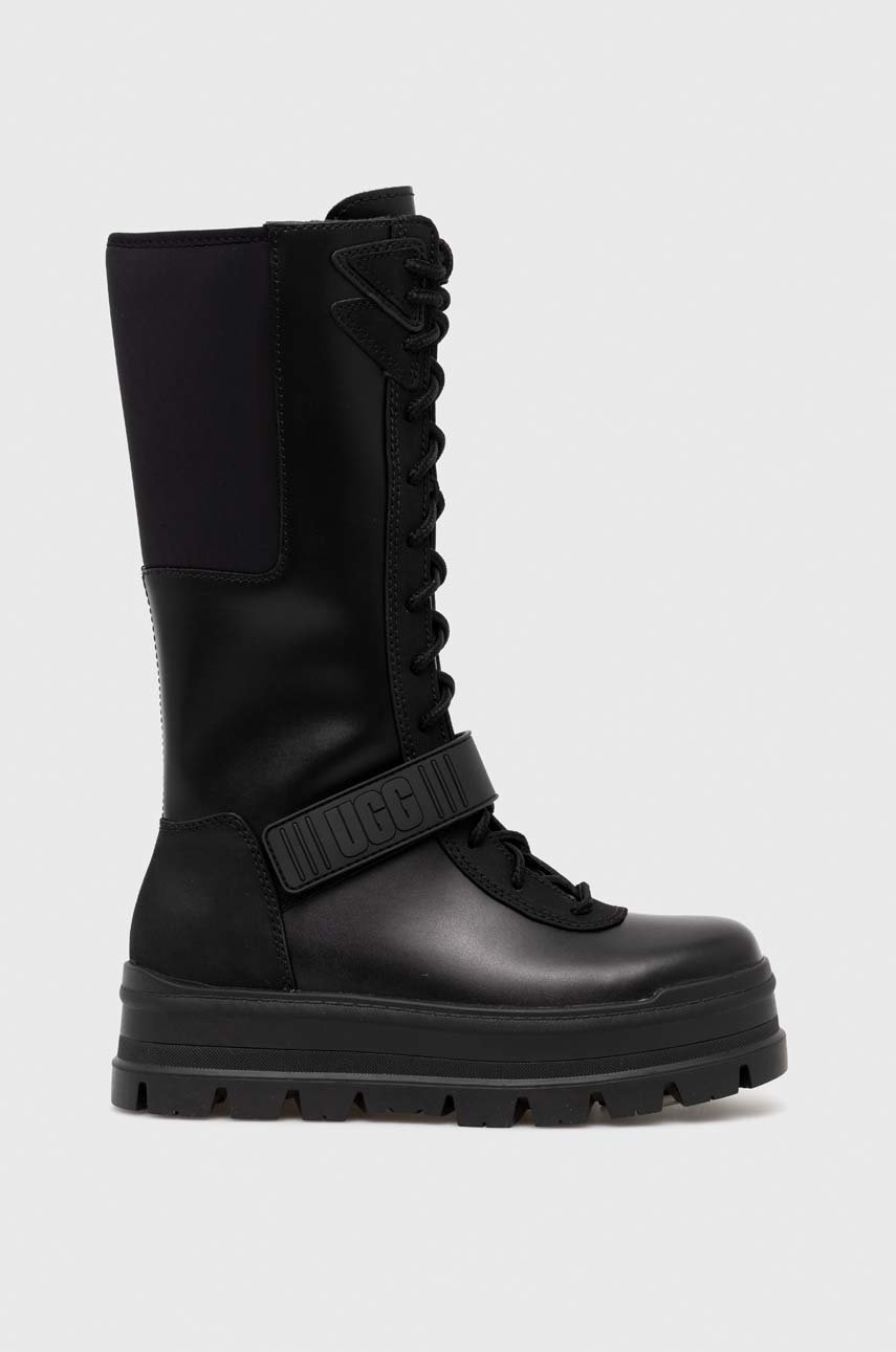 černá Kozačky UGG W Flynn Dámský