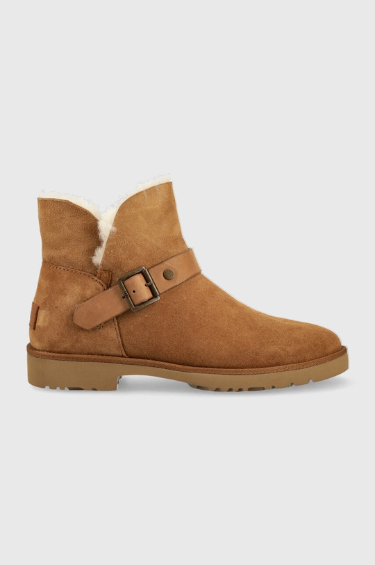 barna UGG velúr bokacsizma W Romely Short Buckle Női