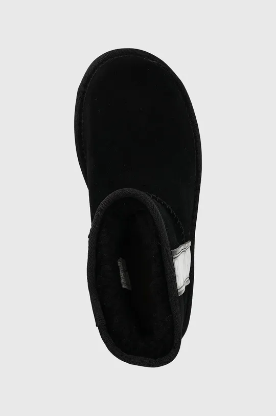 чорний Замшеві чоботи UGG W Classic Mini Slide Logo Ii