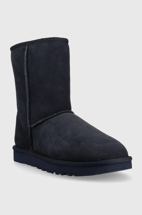 Semišové snehule UGG W Classic Short Ii tmavomodrá