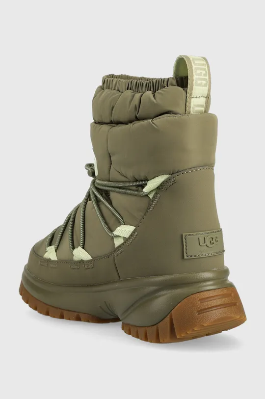 UGG snow boots W Yose Puffer Mid <p> Uppers: Synthetic material, Textile material Inside: Textile material, Wool Outsole: Synthetic material</p>