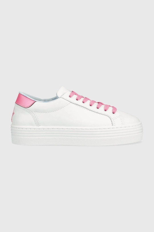 λευκό Δερμάτινα αθλητικά παπούτσια Chiara Ferragni Tennis Low Calf Eyestar Γυναικεία