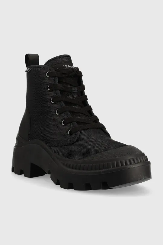 Členkové topánky Tory Burch Camp čierna
