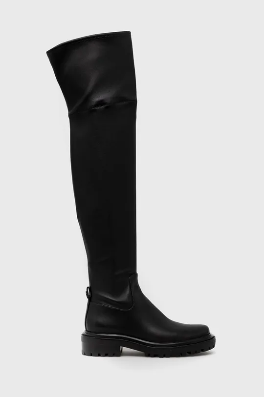črna Usnjeni elegantni škornji Tory Burch Ženski