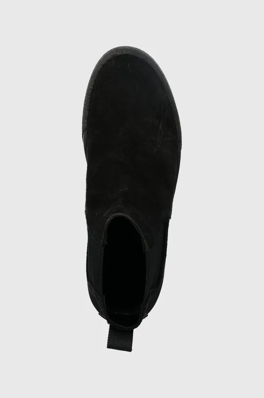 čierna Semišové topánky chelsea HUGO Arya