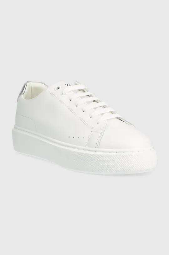 Δερμάτινα αθλητικά παπούτσια HUGO Quiver λευκό