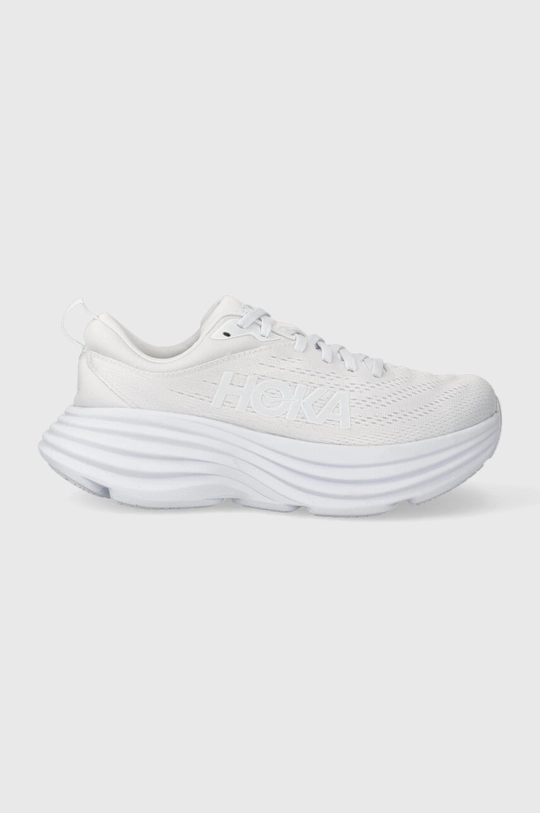 bianco Hoka One One scarpe da corsa Bondi 8 Donna