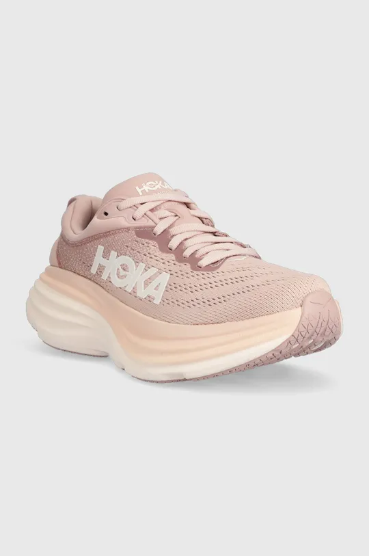 Hoka One One running shoes Bondi 8 pink
