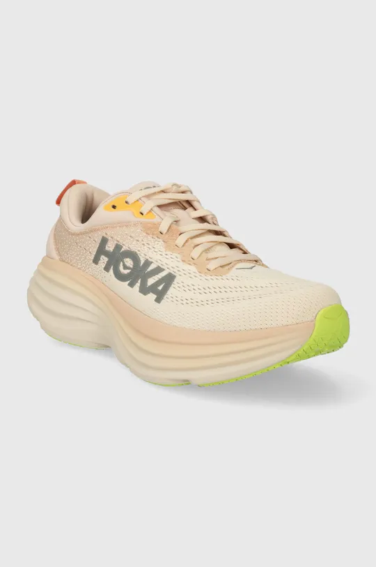 Hoka One One running shoes Bondi 8 beige