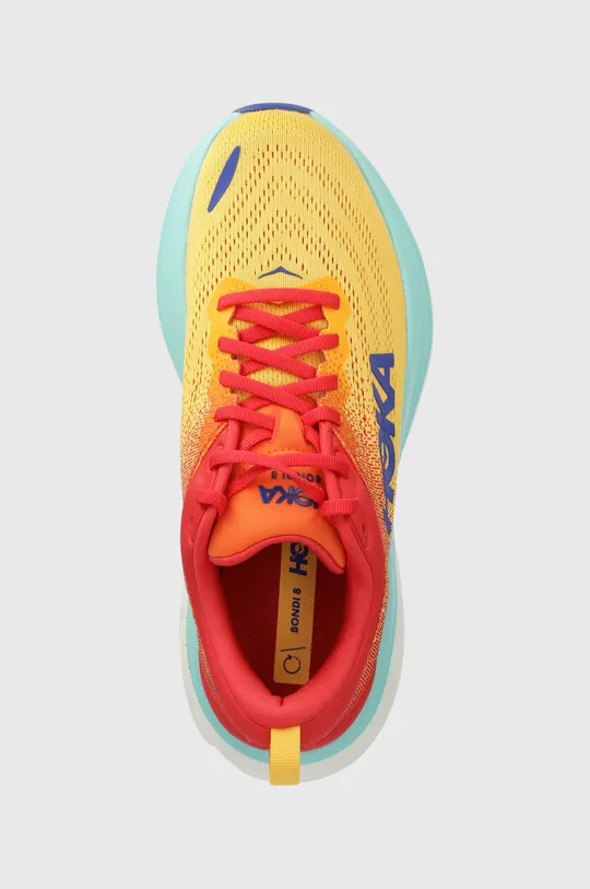 orange Hoka One One running shoes Bondi 8