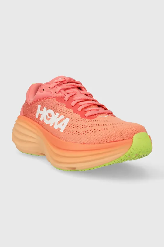 Hoka One One running shoes Bondi 8 orange