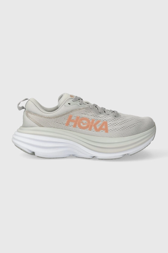 γκρί Παπούτσια για τρέξιμο Hoka One One Bondi 8 Γυναικεία