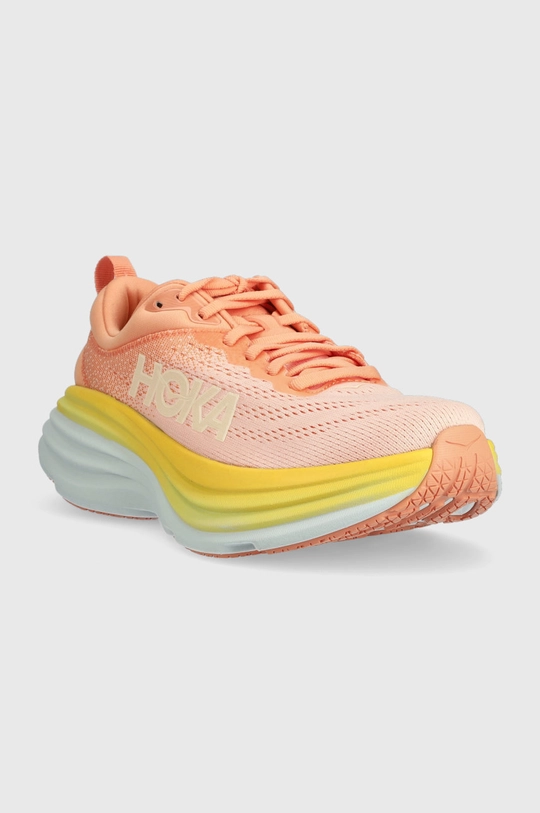 Hoka One One running shoes Bondi 8 orange