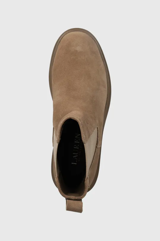 hnedá Semišové topánky chelsea Lauren Ralph Lauren