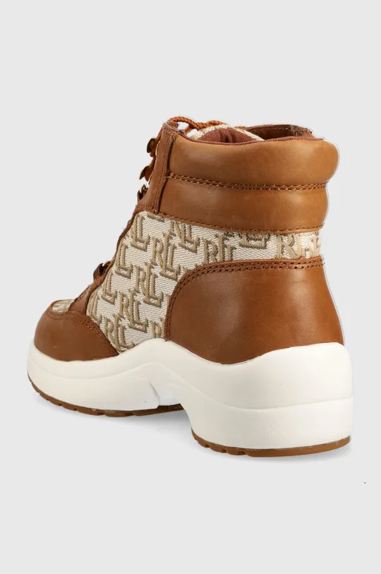 Lauren Ralph Lauren sneakersy Rylee Cholewka: Materiał tekstylny, Skóra naturalna, Wnętrze: Materiał syntetyczny, Materiał tekstylny, Podeszwa: Materiał syntetyczny