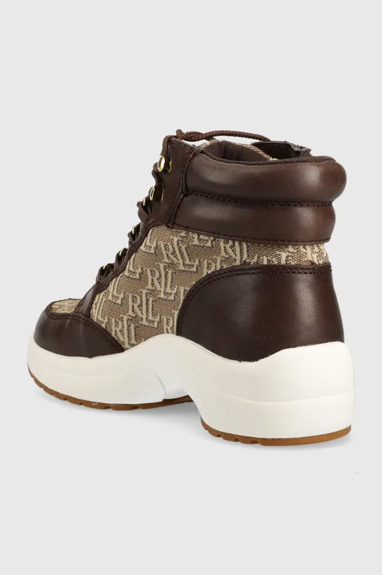 Sneakers boty Lauren Ralph Lauren  Svršek: Textilní materiál, Přírodní kůže Vnitřek: Umělá hmota, Textilní materiál Podrážka: Umělá hmota
