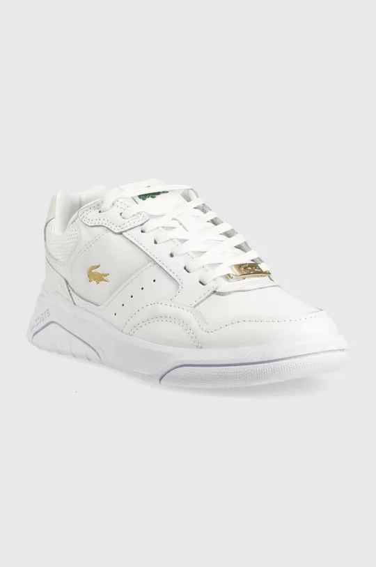 Δερμάτινα αθλητικά παπούτσια Lacoste Game Advance Luxe λευκό