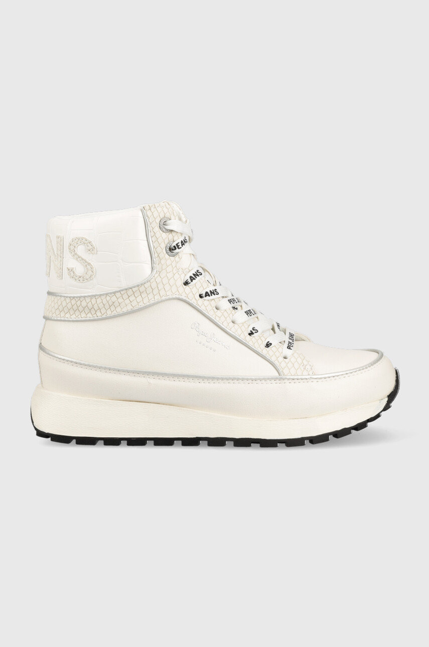 bílá Sneakers boty Pepe Jeans Dean Patch Dámský