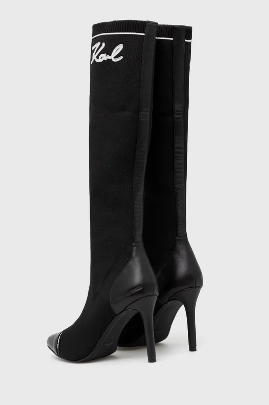 Μπότες Karl Lagerfeld Pandara  Πάνω μέρος: Υφαντικό υλικό, Φυσικό δέρμα Εσωτερικό: Υφαντικό υλικό, Φυσικό δέρμα Σόλα: Συνθετικό ύφασμα