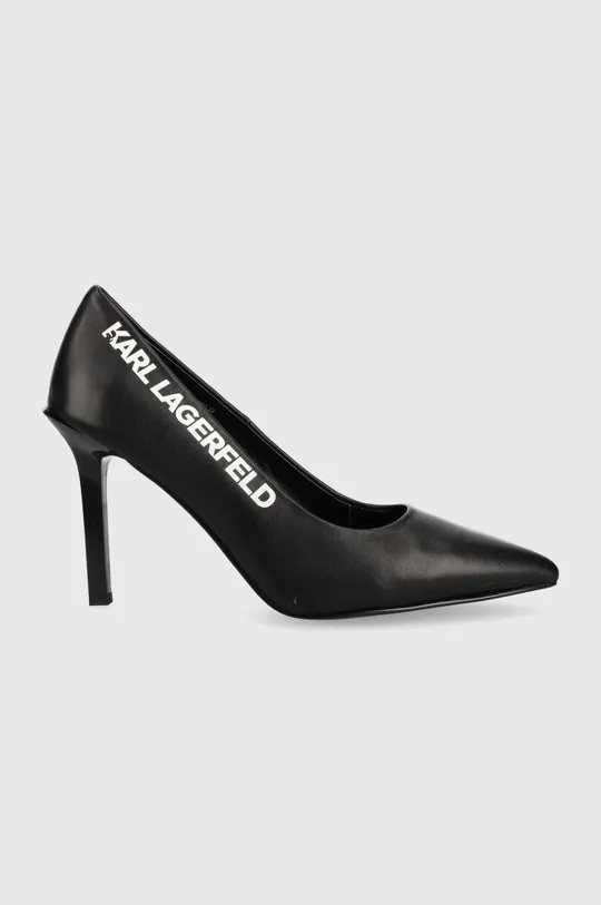 μαύρο Δερμάτινες γόβες Karl Lagerfeld Sarabande Γυναικεία