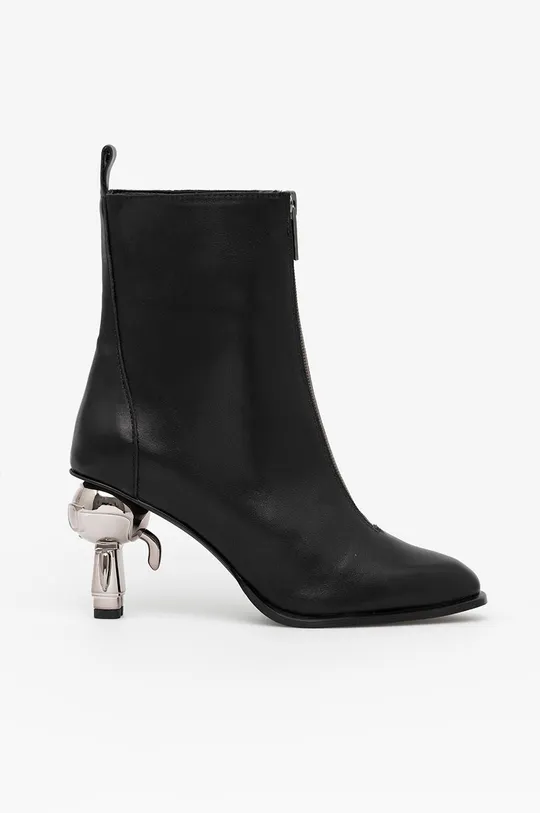 μαύρο Δερμάτινες μπότες Karl Lagerfeld Ikon Heel Γυναικεία
