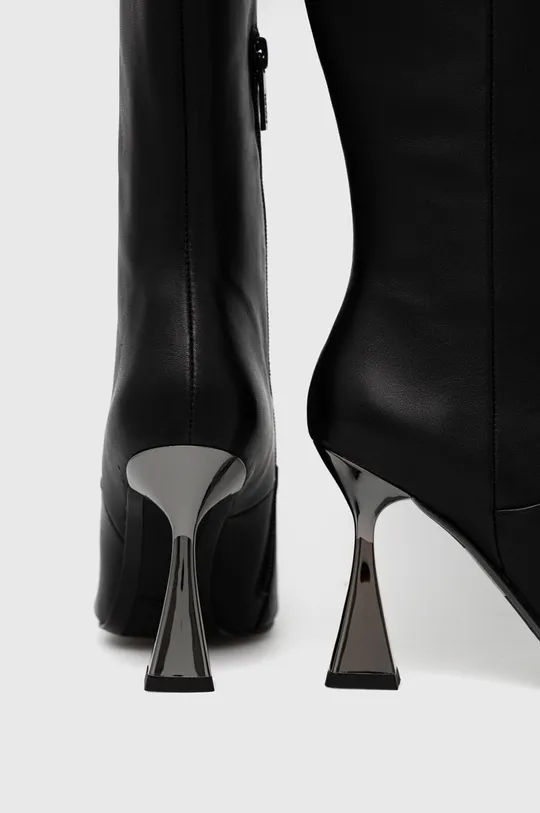 Δερμάτινες μπότες Karl Lagerfeld DEBUT  Πάνω μέρος: Φυσικό δέρμα Εσωτερικό: Συνθετικό ύφασμα Σόλα: Συνθετικό ύφασμα