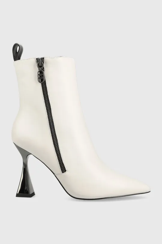 biela Kožené členkové topánky Karl Lagerfeld Debut Dámsky