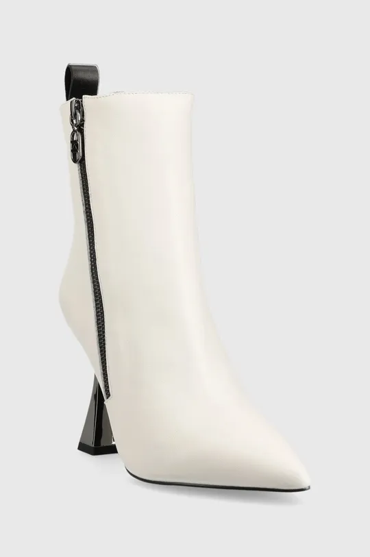 Δερμάτινες μπότες Karl Lagerfeld Debut λευκό