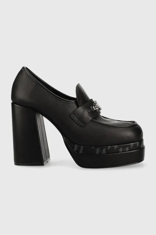 μαύρο Δερμάτινα γοβάκια Karl Lagerfeld Strada Γυναικεία