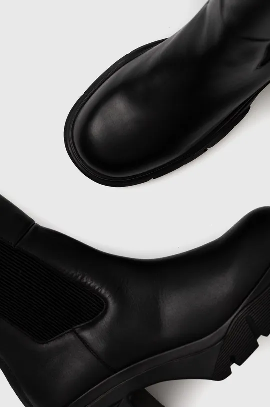 μαύρο Δερμάτινες μπότες Karl Lagerfeld BRIDGER